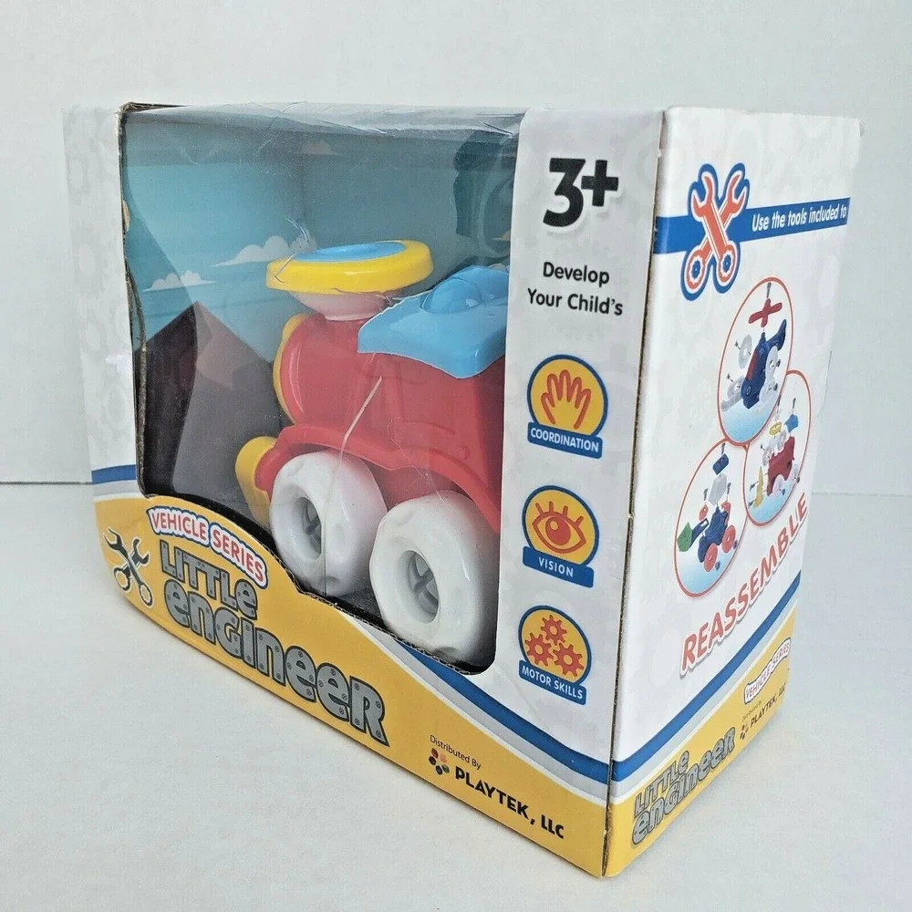Playtek Little Engineer Creative DIY Vehicle Series Train‎ Kids Learning Toy